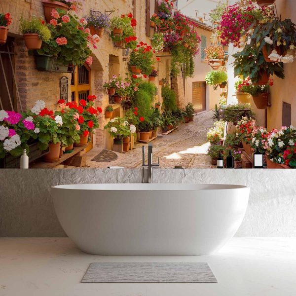 Papier peint - The Alley in Spello (Italy)