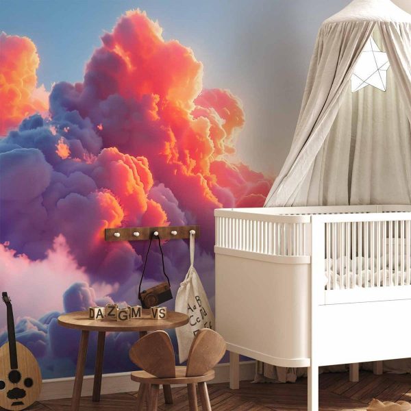 Papier peint - Twilight Spectacle: Clouds in Shades of Pink and Violet