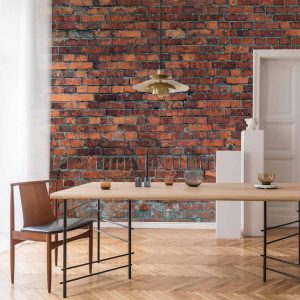 Papier peint - Vintage Wall (Red Brick)