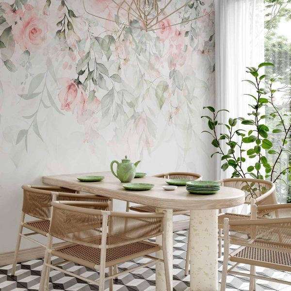 Papier peint - Waterfall of Roses - First Variant