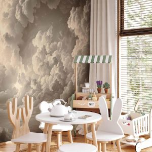 Papier peint - Whisper of Illuminated Clouds: Soft Play of Light in the Theater of the Heavens