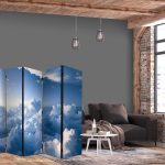 Paravent - Aerial Landscapes: Rays Illuminating Fluffy Cloud Formations