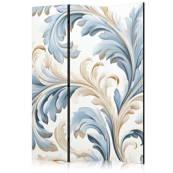 Paravent - Baroque Ornaments in Light Creamy Blue Colors Paravent - Baroque Ornaments in Light Creamy Blue Colors