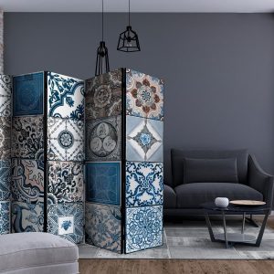 Paravent - Blue Arabesque II