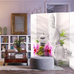 Paravent - Buddha and Orchids II