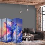 Paravent - Clouds Like Painted: Artistic Brushes of Dawn Painting the Sky