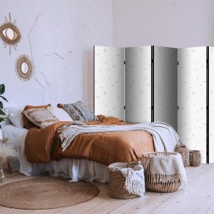 Paravent - Drawing - Airplanes - Balloons - and Airships Against a Sky Full of Birds