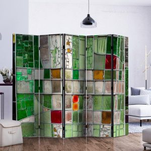 Paravent - Emerald Stained Glass II