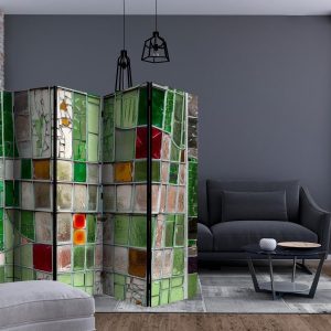 Paravent - Emerald Stained Glass II