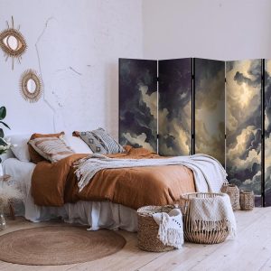 Paravent - Epic Light Play: The Sun Battling for Dominance Over the Clouds