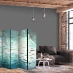 Paravent - Escaping Fish - Very Fast Swimming Fishes in Muted Colors Among Sea Depths