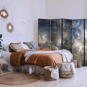 Paravent - Golden Reflections on Clouds Foreshadowing Dusk