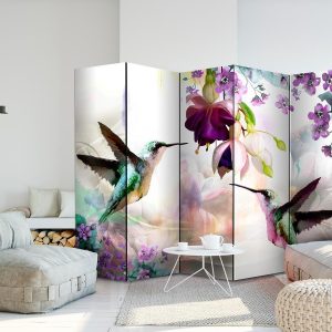 Paravent - Hummingbirds and Flowers II