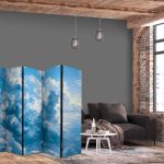 Paravent - Ocean in the Air: Undulating Clouds Reflecting Morning Light