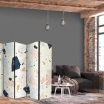 Paravent - Terrazzo with Large - Scaled Stones in Subdued Colors
