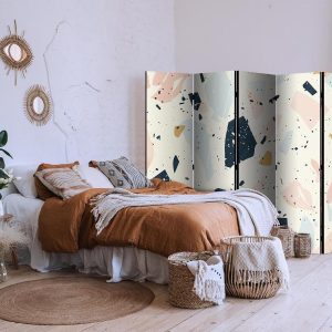 Paravent - Terrazzo with Large - Scaled Stones in Subdued Colors