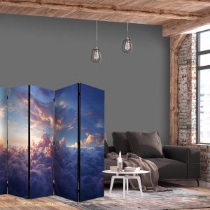 Paravent - The Sun in Hiding: The Golden Face of the Sky Above a Cloudy Sea