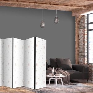 Paravent - Watercolor - Colorful Balloons and Airships Against Colorful Clouds