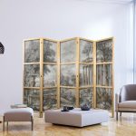 Paravent japonais - Antique Landscape - Greek Temple on a Hill Among Lush Vegetation