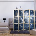 Paravent japonais - Astronomical Wonders: Clouds and Stars in Harmonious Combination