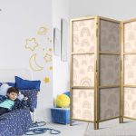 Paravent japonais - August Sky - Rainbows of Various Sizes in Muted Colors