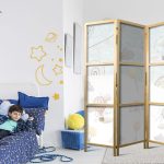 Paravent japonais - Balloons in the Sky - Balloons in Pastel Colors Flying Through a Cloudy Sky - Among Rainbows and Stars