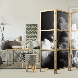 Paravent japonais - Clouds Like from Dreams: Let the Sun Illuminate Your Day – A Visual Feast