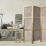 Paravent japonais - Desert Nights - Ornamented Persian Carpet in Muted Colors