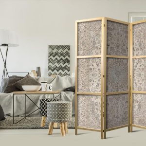 Paravent japonais - Desert Nights - Ornamented Persian Carpet in Muted Colors