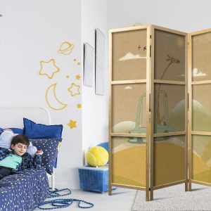 Paravent japonais - Dreamy Traveler - Giraffe driving a car on a beautiful sunny day