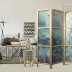 Paravent japonais - Escaping Fish - Very Fast Swimming Fish in Muted Colors Among Ocean Depths