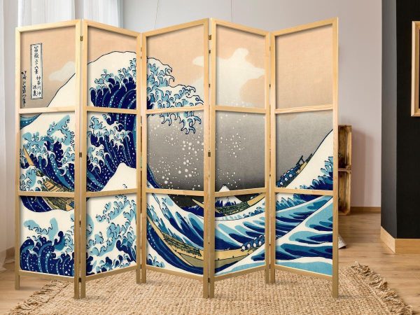 Paravent japonais - Great Wave in Kanagawa II
