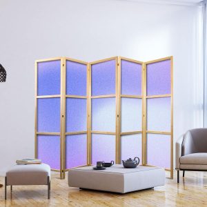 Paravent japonais - Heather Mist - Delicate Gradient Composed of Various Shades of Violet