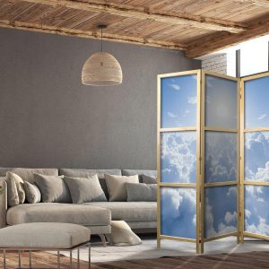 Paravent japonais - Heavenly Calm: Warm Rays of the Sun