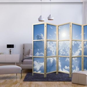 Paravent japonais - Heavenly Calm: Warm Rays of the Sun