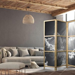 Paravent japonais - Hope in the Clouds: Inspirujące Promienie Słońca – przebudź emocje
