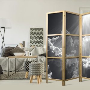 Paravent japonais - Hope in the Clouds: Inspirujące Promienie Słońca – przebudź emocje