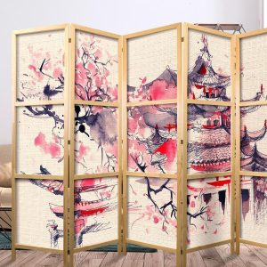 Paravent japonais - In a Temple