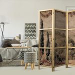 Paravent japonais - Landscape with Cypresses - Old Tapestry with Mediterranean Vegetation