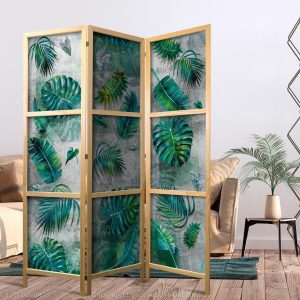 Paravent japonais - Leaves on the Concrete I