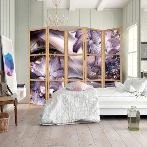 Paravent japonais - Lilies on a Wave