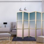 Paravent japonais - Nostalgic Gradient - Gradient Composition in Muted Colors