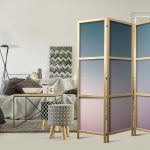 Paravent japonais - Nostalgic Gradient - Gradient Composition in Muted Colors