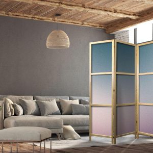 Paravent japonais - Nostalgic Gradient - Gradient Composition in Muted Colors