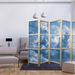 Paravent japonais - Ocean in the Air: Waving Clouds Reflecting Morning Light