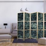 Paravent japonais - Oriental Pattern Carpet - Emerald Ornaments and Worn Patterns