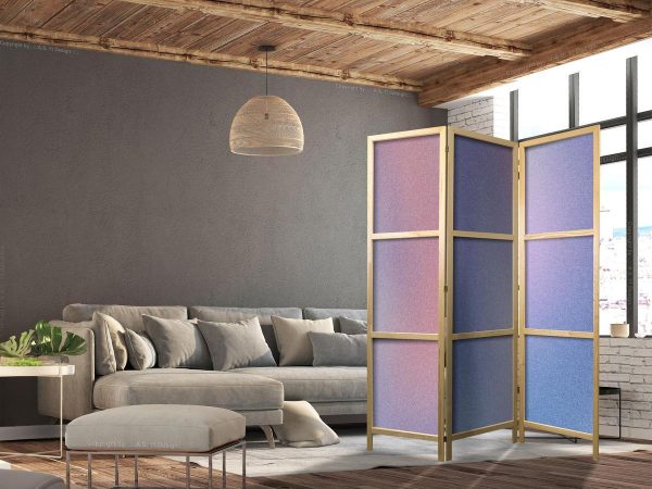 Paravent japonais - Rainbow Gradient - Delicate Multicolored Gradient Resembling Mist