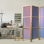 Paravent japonais - Rainbow Gradient - Delicate Multicolored Gradient Resembling Mist