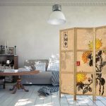 Paravent japonais - Style: Chrysanthemums