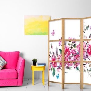 Paravent japonais - Style: Flowers and Butterflies